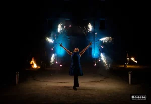 eventail pyrotechnique