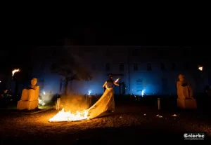 robe enflammé