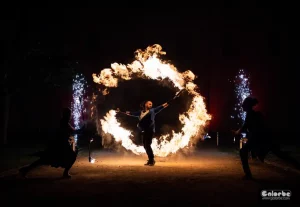 flamme etincelante