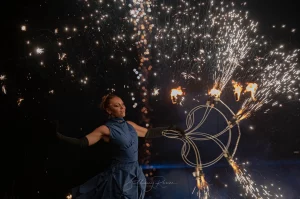 spectacle de feu Osmose