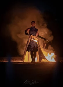 spectacle de feu Osmose