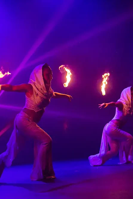 duo de danse de feu