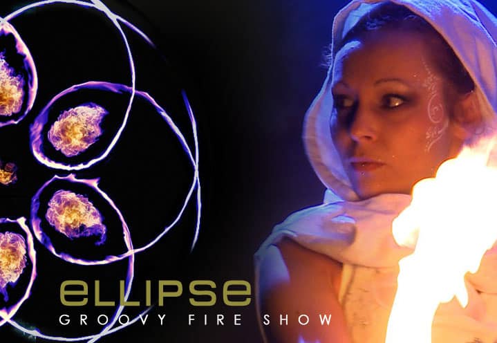 Ellipse, groovy fire show
